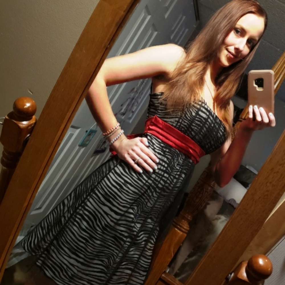 Taboo Zebra Print Cocktail Dress!